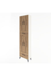 Arges Dolap 6 Raflı 2 Çekmeceli 4 Kapaklı 60x30x243 - S32M053V3A
