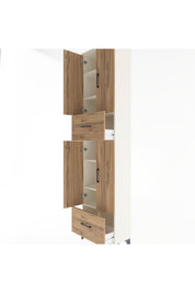 Arges Dolap 6 Raflı 2 Çekmeceli 4 Kapaklı 60x30x243 - S32M053V3A