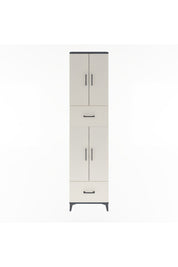 Arges Dolap 6 Raflı 2 Çekmeceli 4 Kapaklı 60x30x243 - S32M053V4A