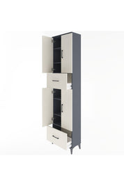Arges Dolap 6 Raflı 2 Çekmeceli 4 Kapaklı 60x30x243 - S32M053V4A
