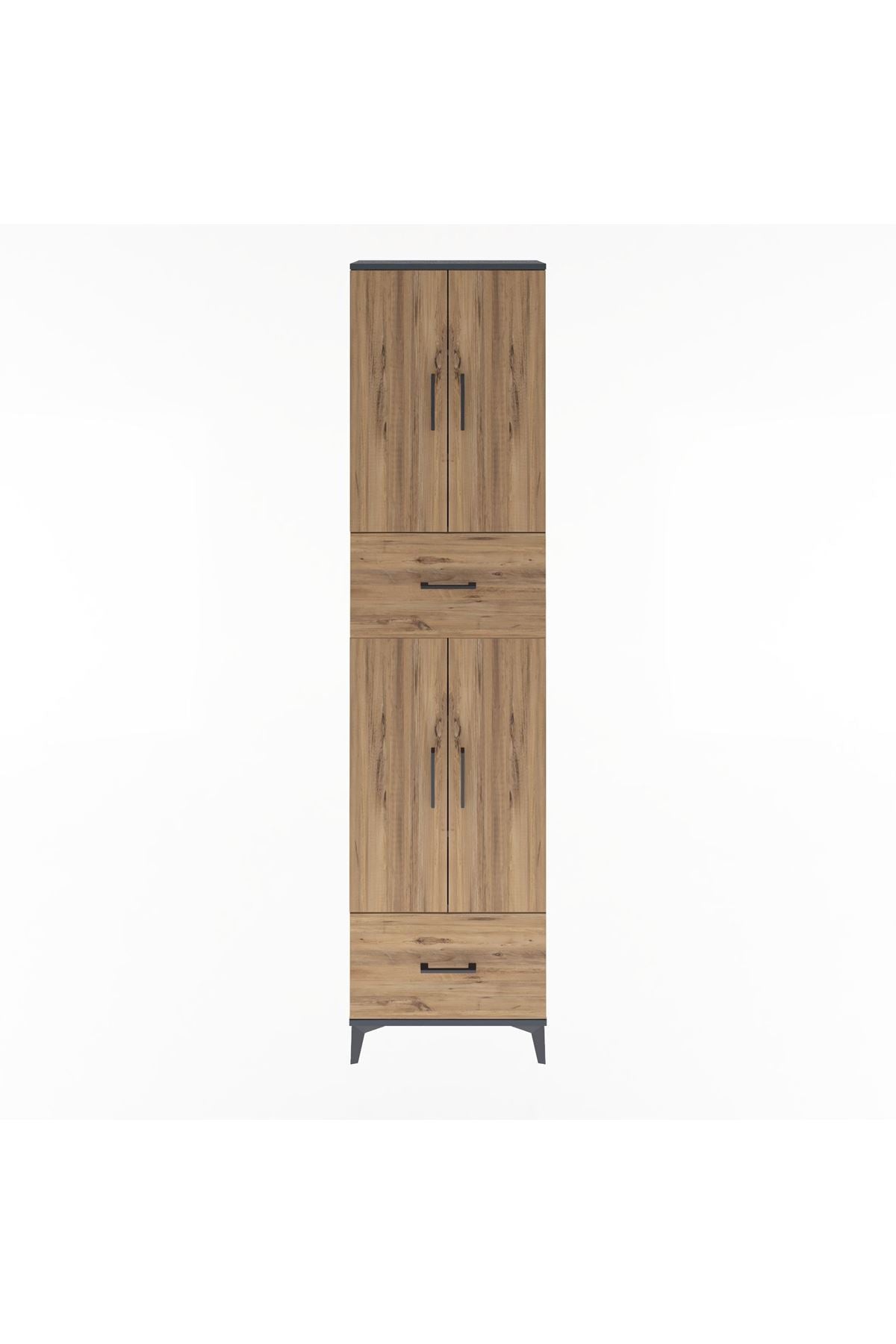 Arges Dolap 6 Raflı 2 Çekmeceli 4 Kapaklı 60x30x243 - S32M053V6A