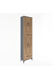 Arges Dolap 6 Raflı 2 Çekmeceli 4 Kapaklı 60x30x243 - S32M053V6A