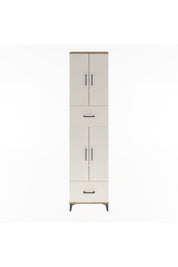 Arges Dolap 6 Raflı 2 Çekmeceli 4 Kapaklı 60x30x243 - S32M053V7A