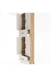 Arges Dolap 6 Raflı 2 Çekmeceli 4 Kapaklı 60x30x243 - S32M053V7A
