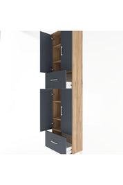 Arges Dolap 6 Raflı 2 Çekmeceli 4 Kapaklı 60x30x243 - S32M053V8A