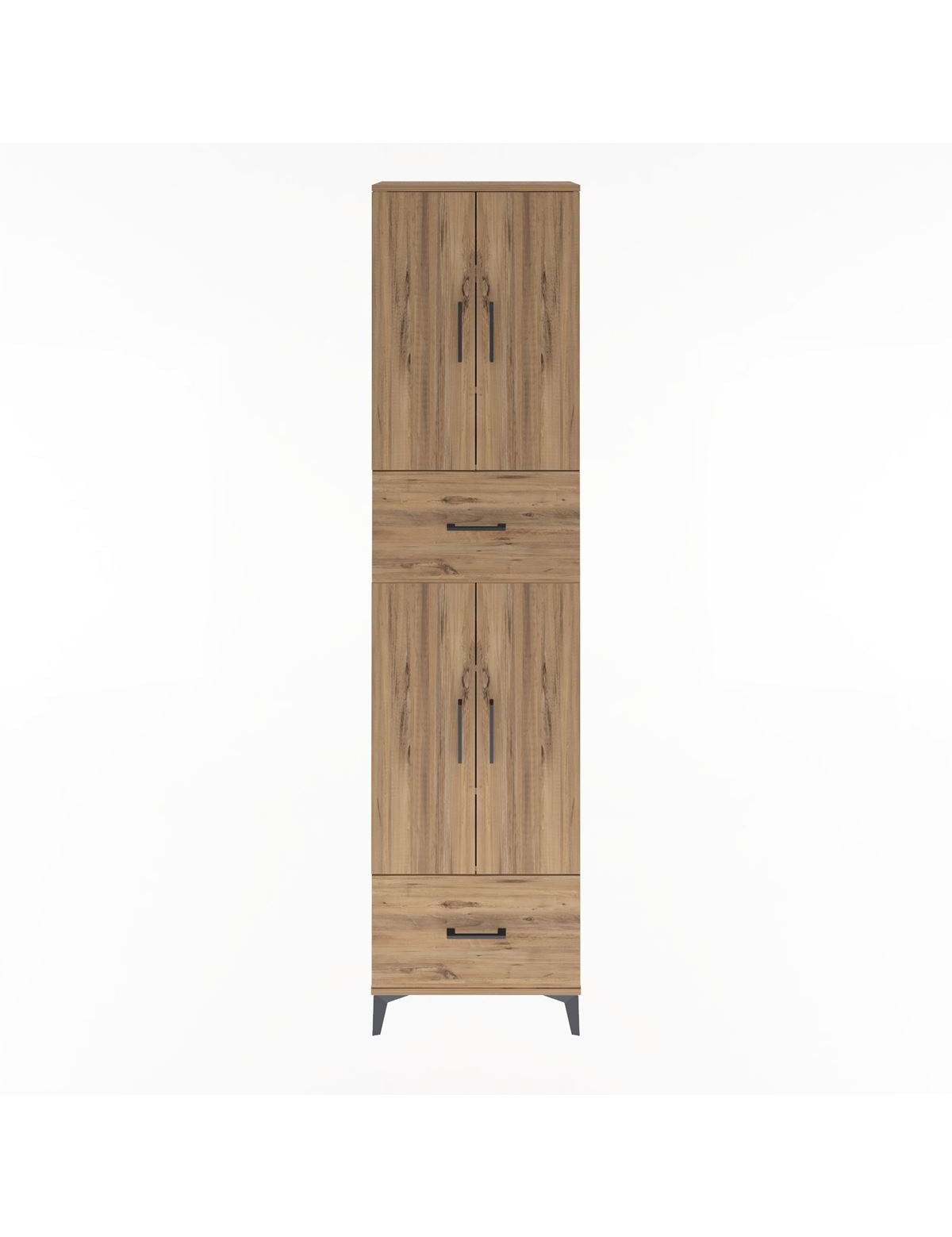 Arges Dolap 6 Raflı 2 Çekmeceli 4 Kapaklı 60x30x243 - S32M053V9A