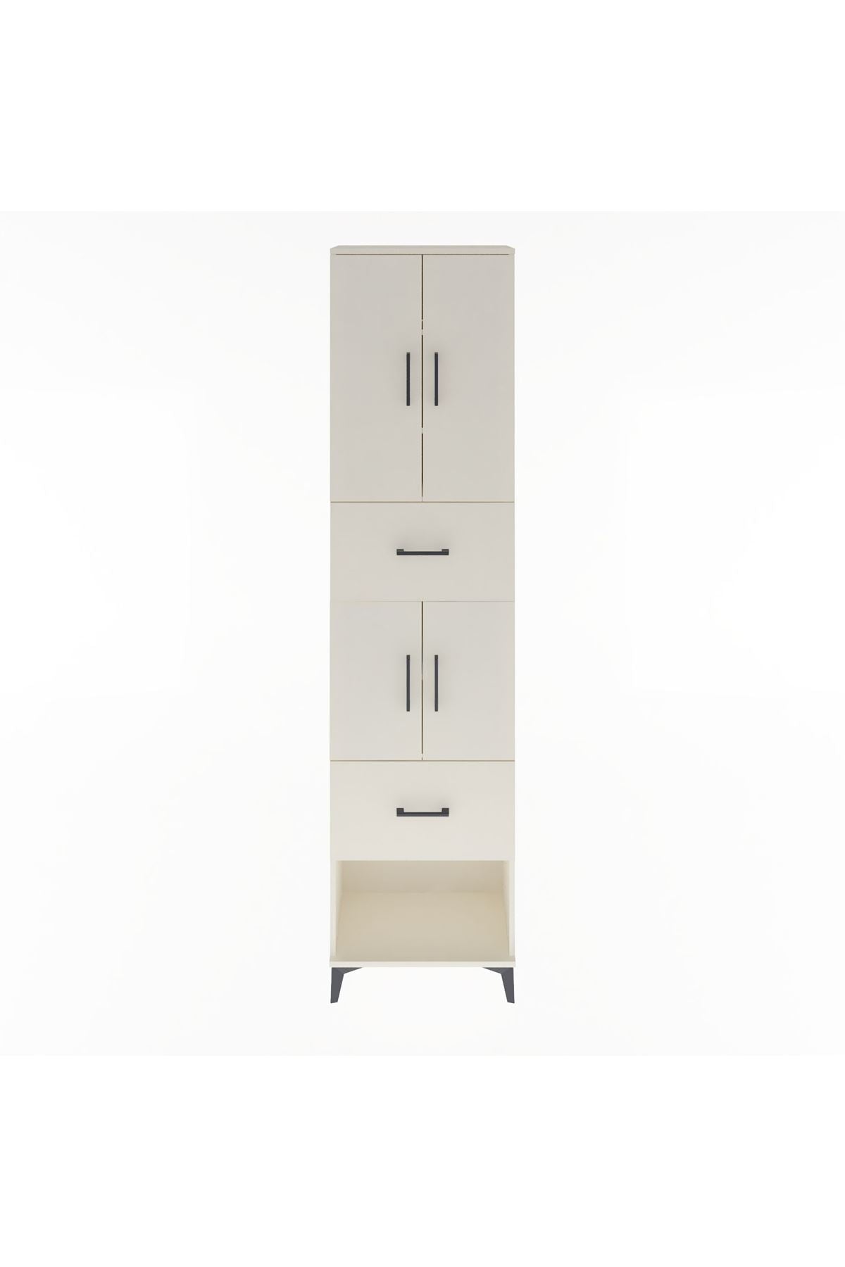 Arges Dolap 5 Raflı 2 Çekmeceli 4 Kapaklı 60x30x243 - S32M054V1A