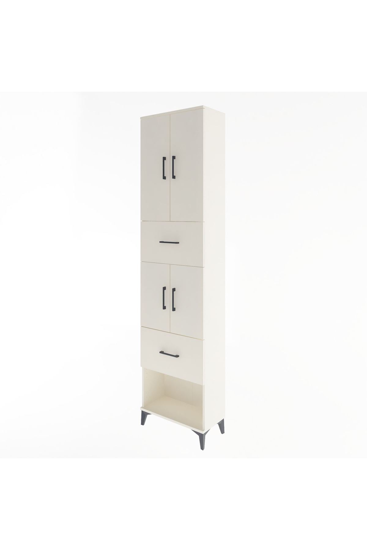 Arges Dolap 5 Raflı 2 Çekmeceli 4 Kapaklı 60x30x243 - S32M054V1A