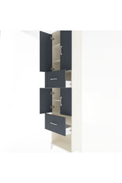 Arges Dolap 5 Raflı 2 Çekmeceli 4 Kapaklı 60x30x243 - S32M054V2A
