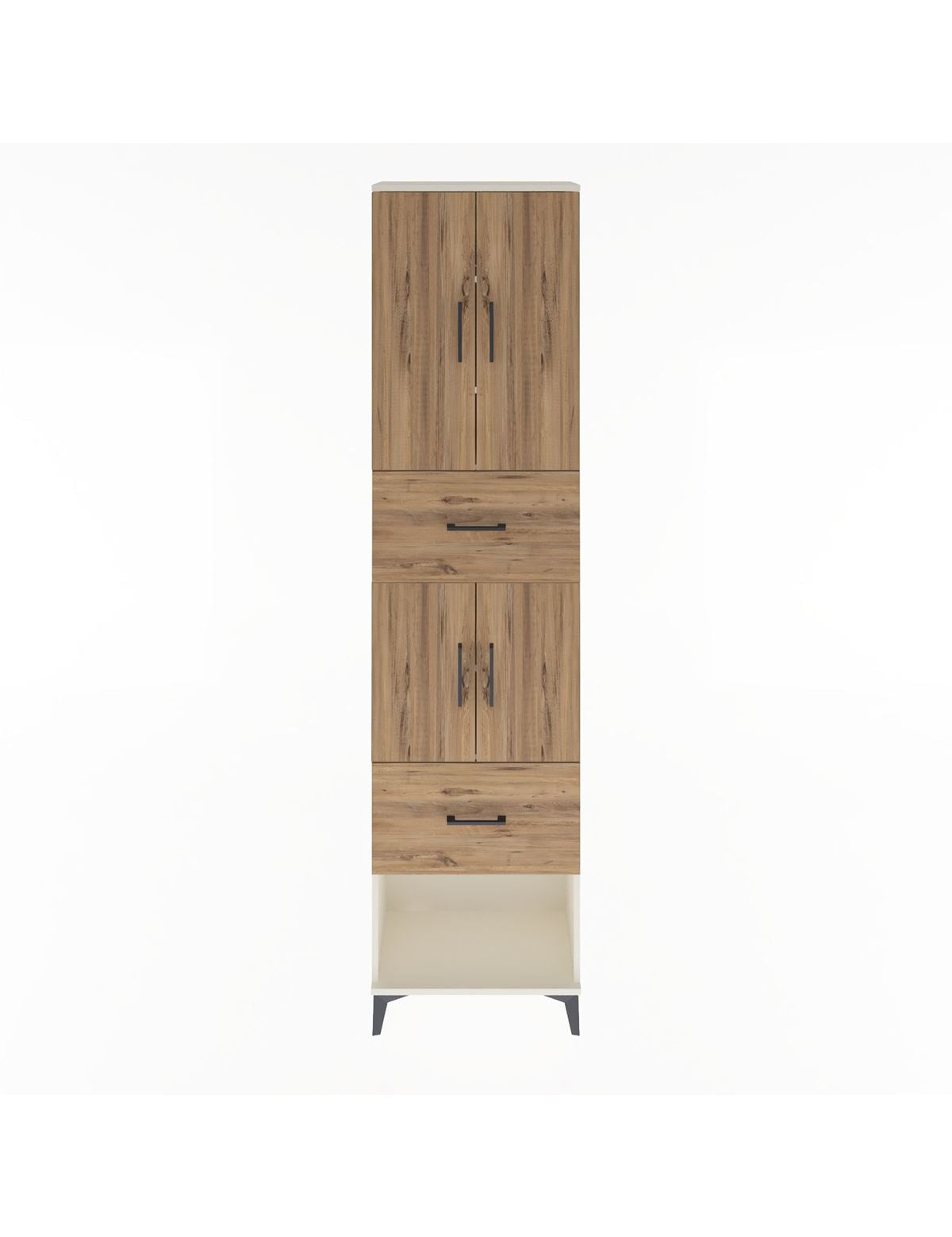 Arges Dolap 5 Raflı 2 Çekmeceli 4 Kapaklı 60x30x243 - S32M054V3A