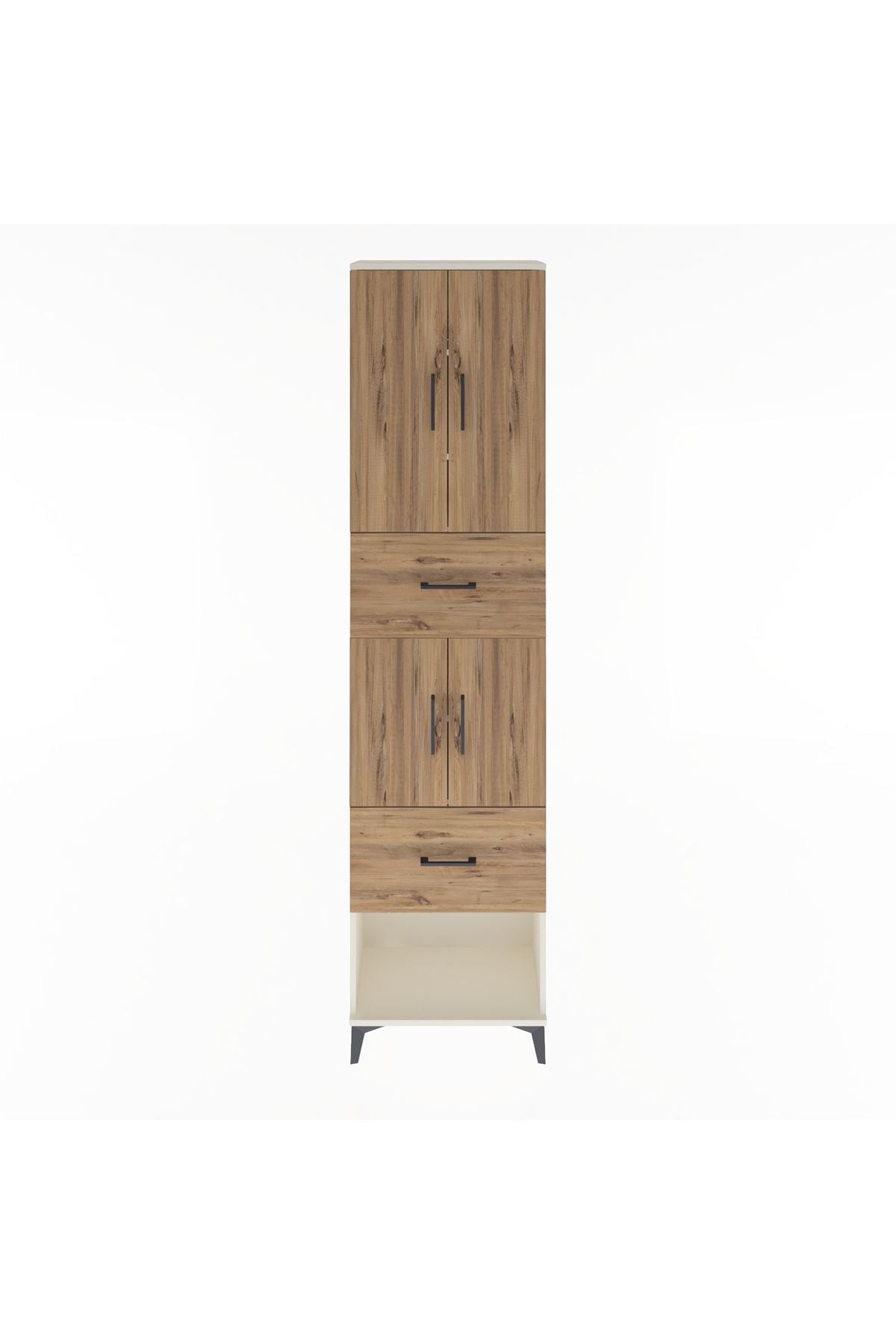 Arges Dolap 5 Raflı 2 Çekmeceli 4 Kapaklı 60x30x243 - S32M054V3A