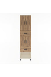 Arges Dolap 5 Raflı 2 Çekmeceli 4 Kapaklı 60x30x243 - S32M054V3A