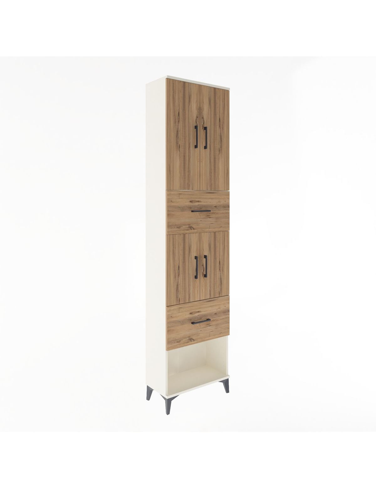 Arges Dolap 5 Raflı 2 Çekmeceli 4 Kapaklı 60x30x243 - S32M054V3A