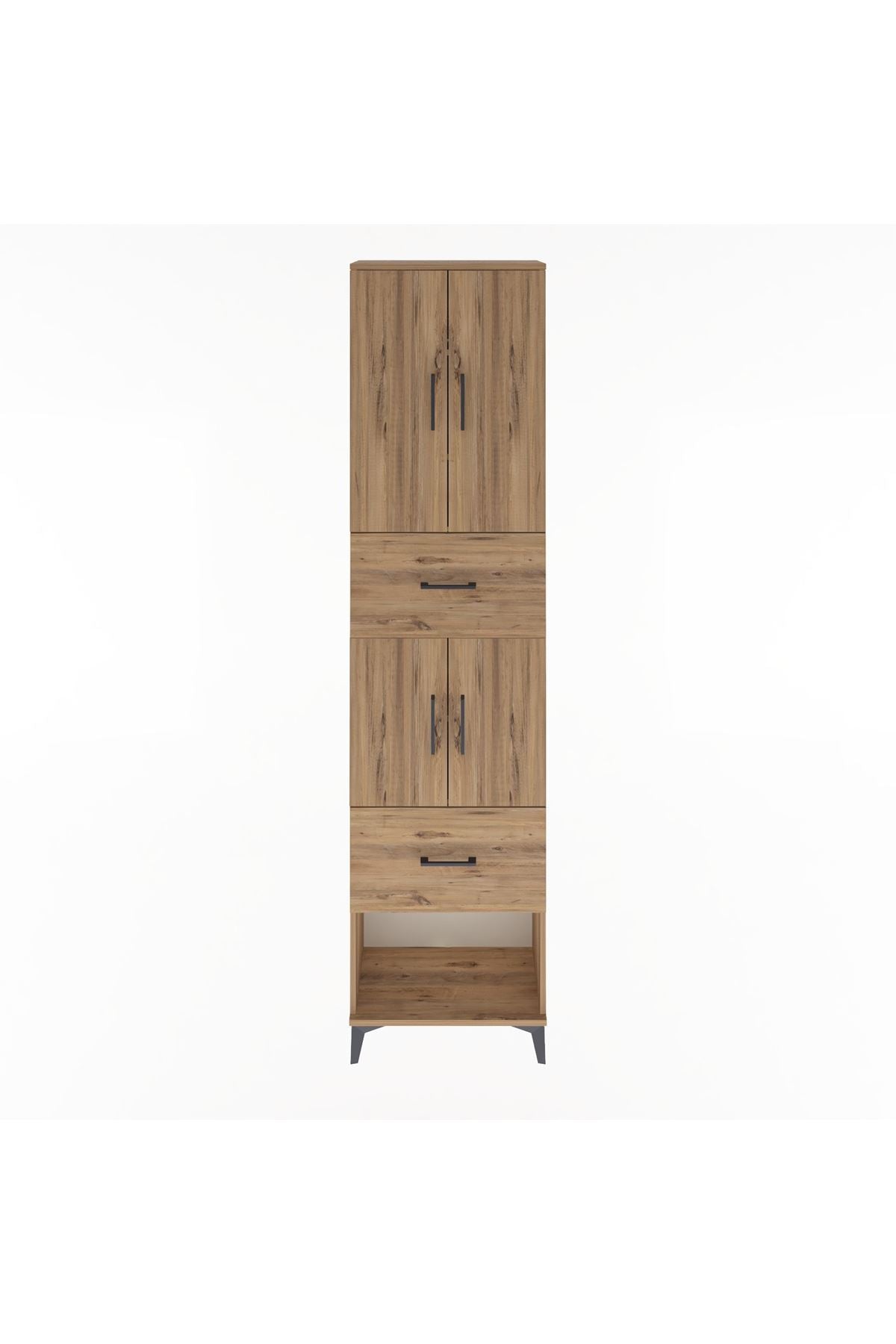 Arges Dolap 5 Raflı 2 Çekmeceli 4 Kapaklı 60x30x243 - S32M054V9A