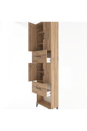 Arges Dolap 5 Raflı 2 Çekmeceli 4 Kapaklı 60x30x243 - S32M054V9A