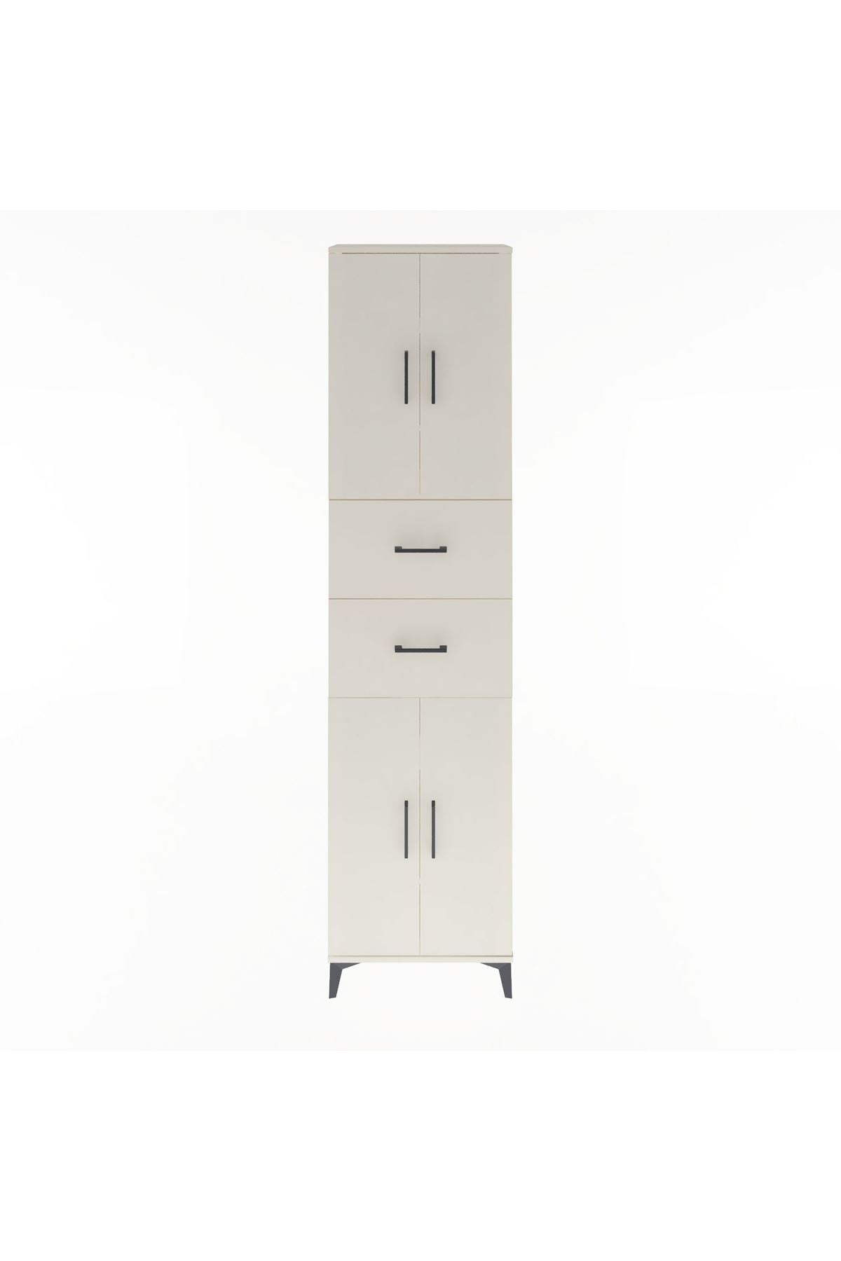 Arges Dolap 5 Raflı 2 Çekmeceli 4 Kapaklı 60x30x243 - S32M055V1A