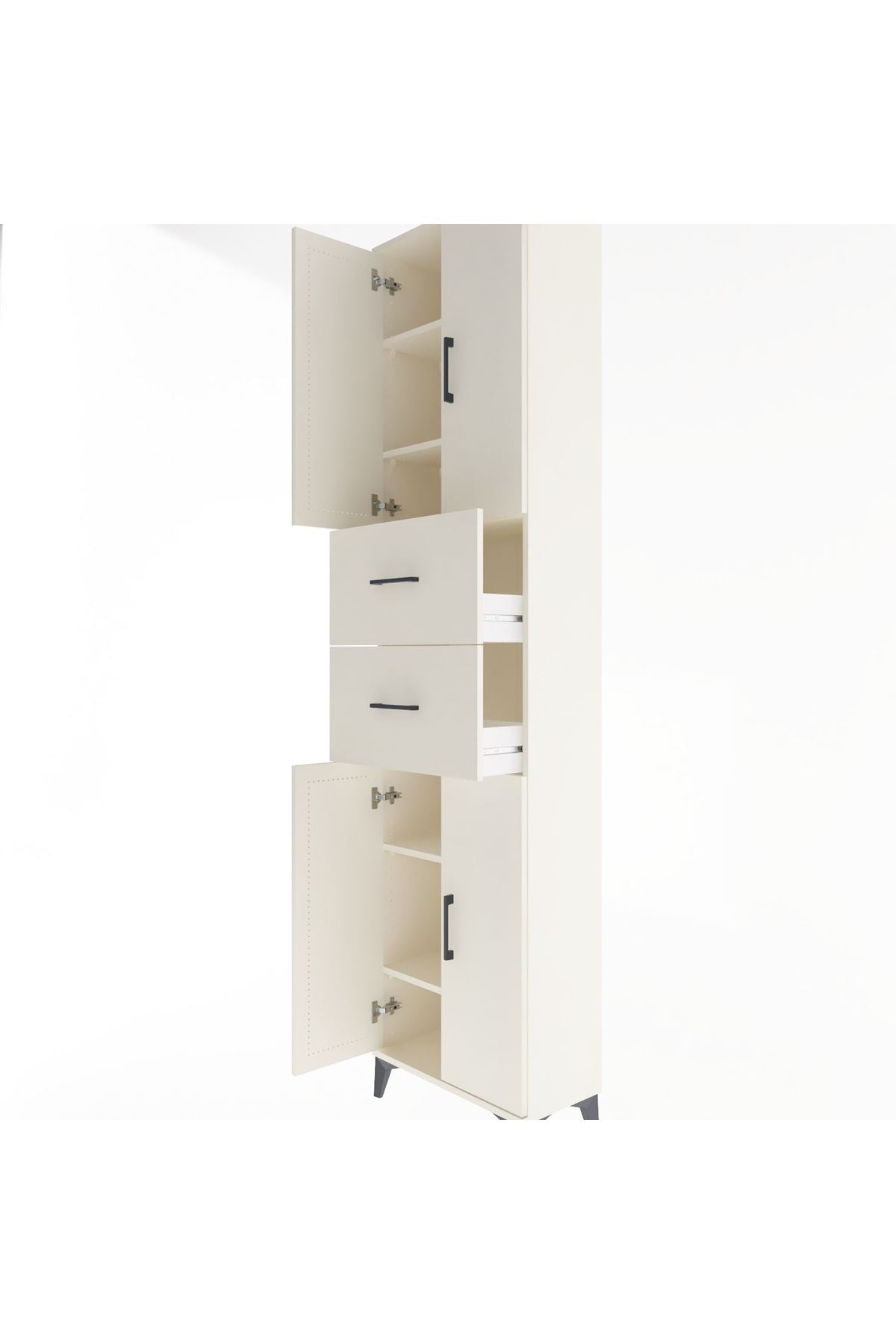 Arges Dolap 5 Raflı 2 Çekmeceli 4 Kapaklı 60x30x243 - S32M055V1A