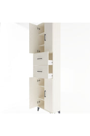 Arges Dolap 5 Raflı 2 Çekmeceli 4 Kapaklı 60x30x243 - S32M055V1A