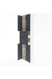 Arges Dolap 5 Raflı 2 Çekmeceli 4 Kapaklı 60x30x243 - S32M055V2A