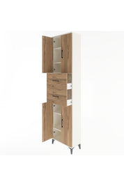 Arges Dolap 5 Raflı 2 Çekmeceli 4 Kapaklı 60x30x243 - S32M055V3A