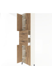 Arges Dolap 5 Raflı 2 Çekmeceli 4 Kapaklı 60x30x243 - S32M055V3A