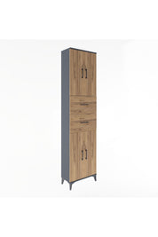Arges Dolap 5 Raflı 2 Çekmeceli 4 Kapaklı 60x30x243 - S32M055V6A