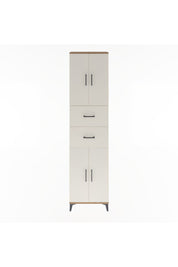 Arges Dolap 5 Raflı 2 Çekmeceli 4 Kapaklı 60x30x243 - S32M055V7A