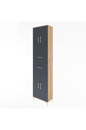 Arges Dolap 5 Raflı 2 Çekmeceli 4 Kapaklı 60x30x243 - S32M055V8A