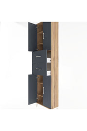 Arges Dolap 5 Raflı 2 Çekmeceli 4 Kapaklı 60x30x243 - S32M055V8A