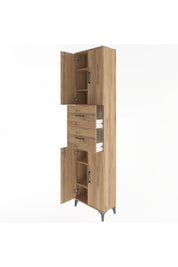 Arges Dolap 5 Raflı 2 Çekmeceli 4 Kapaklı 60x30x243 - S32M055V9A