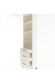 Arges Dolap 4 Raflı 3 Çekmeceli 60x30x243 - S32M056V1A