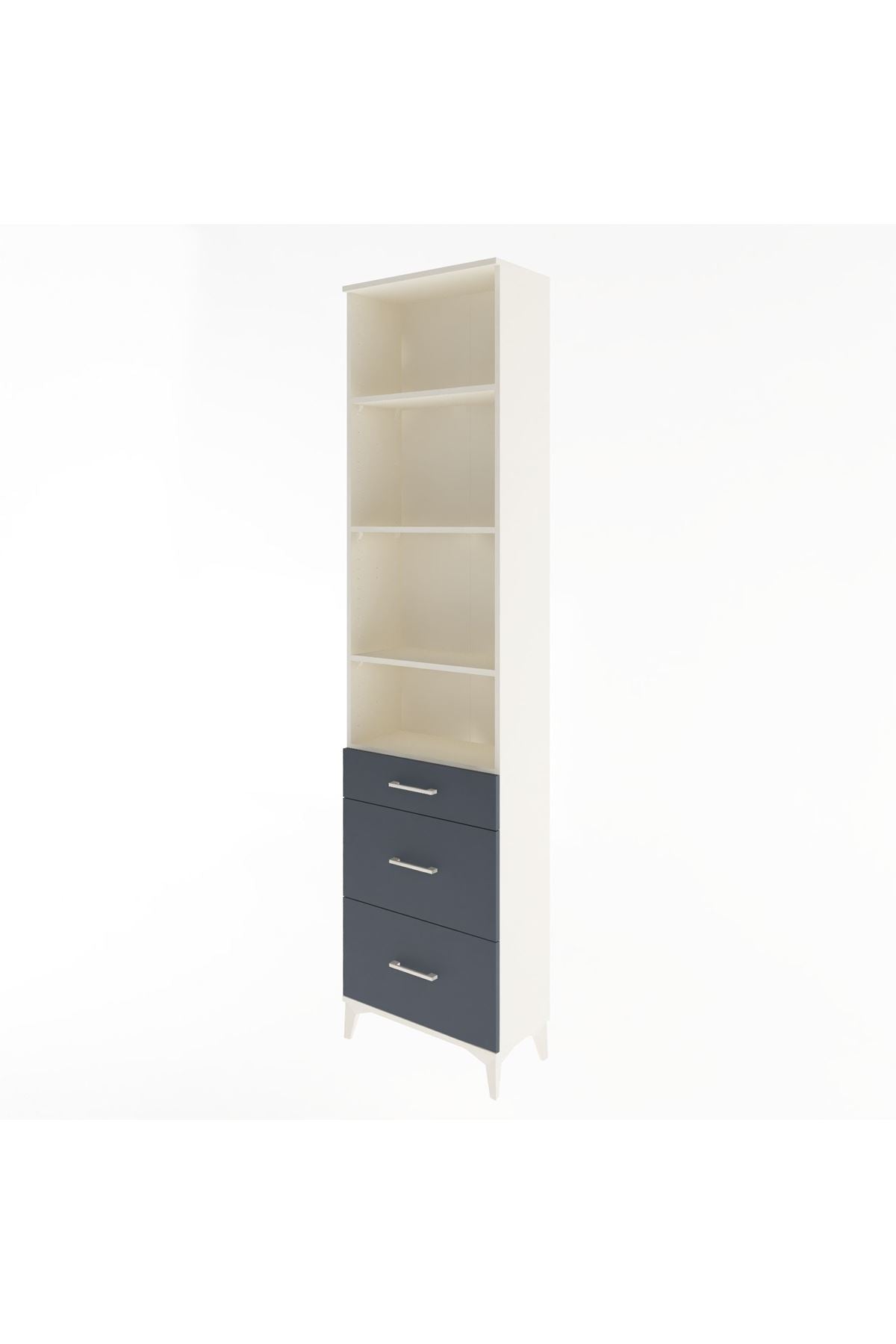 Arges Dolap 4 Raflı 3 Çekmeceli 60x30x243 - S32M056V2A