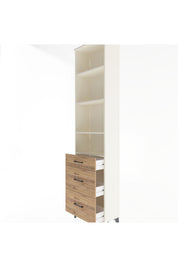Arges Dolap 4 Raflı 3 Çekmeceli 60x30x243 - S32M056V3A