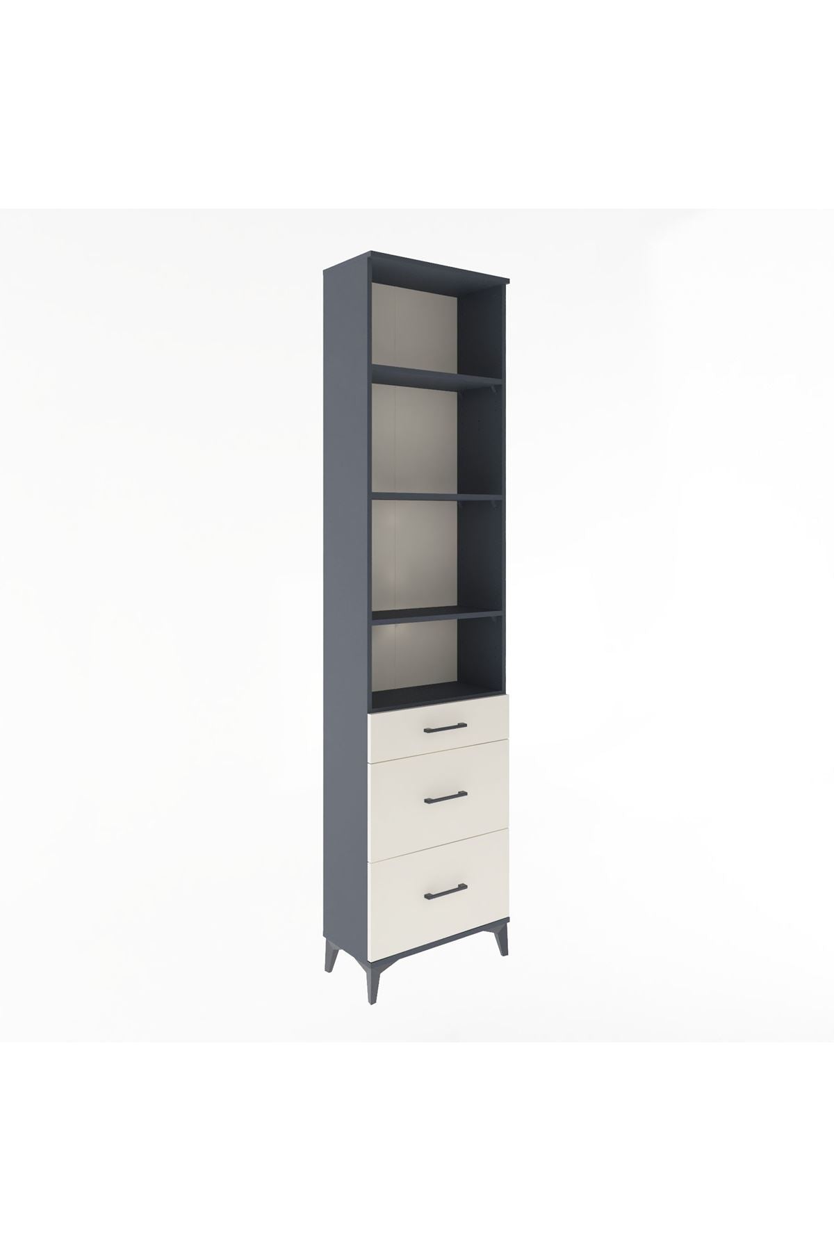 Arges Dolap 4 Raflı 3 Çekmeceli 60x30x243 - S32M056V4A