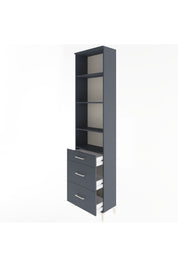Arges Dolap 4 Raflı 3 Çekmeceli 60x30x243 - S32M056V5A