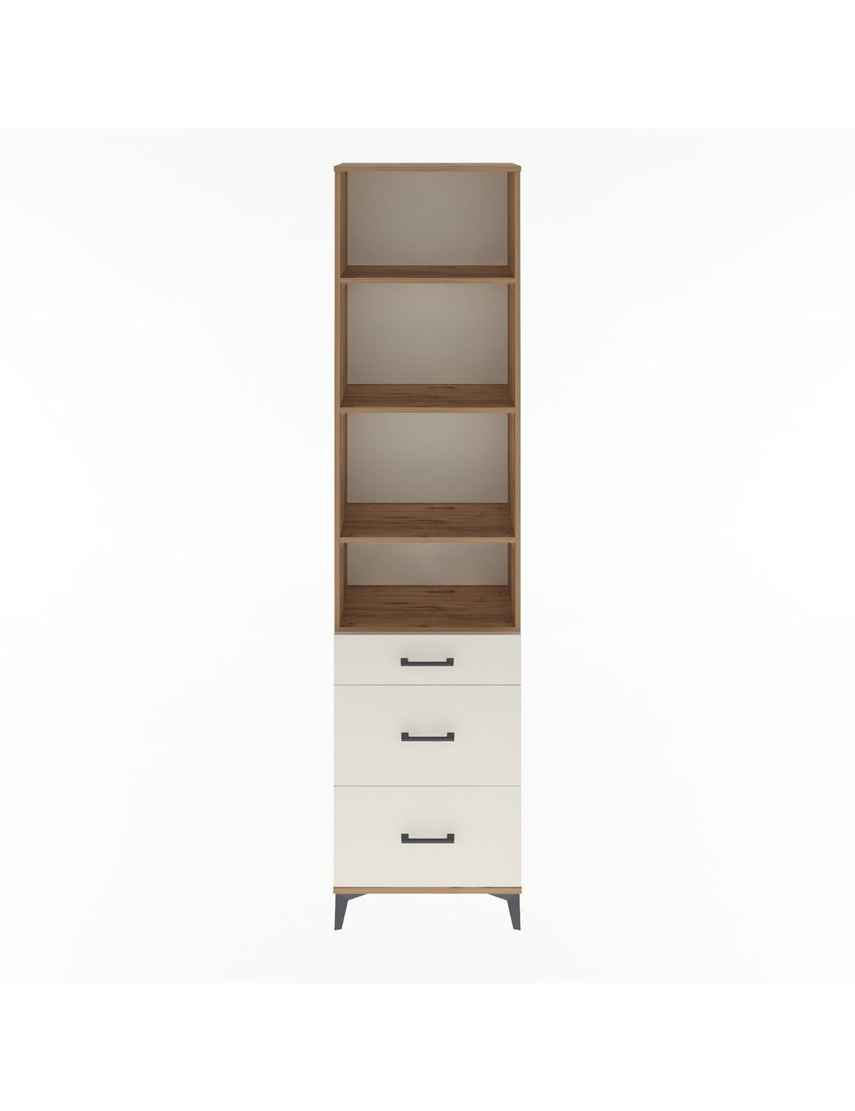 Arges Dolap 4 Raflı 3 Çekmeceli 60x30x243 - S32M056V7A