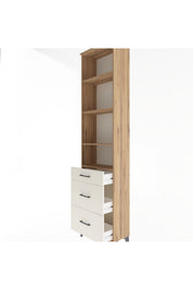 Arges Dolap 4 Raflı 3 Çekmeceli 60x30x243 - S32M056V7A