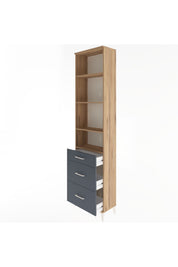 Arges Dolap 4 Raflı 3 Çekmeceli 60x30x243 - S32M056V8A