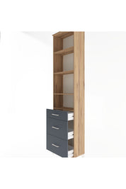 Arges Dolap 4 Raflı 3 Çekmeceli 60x30x243 - S32M056V8A
