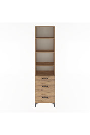 Arges Dolap 4 Raflı 3 Çekmeceli 60x30x243 - S32M056V9A