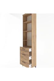 Arges Dolap 4 Raflı 3 Çekmeceli 60x30x243 - S32M056V9A