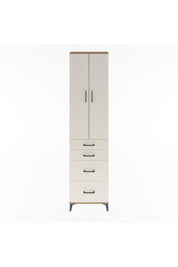 Arges Dolap 4 Raflı 4 Çekmeceli 2 Kapaklı 60x30x243 - S32M057V7A