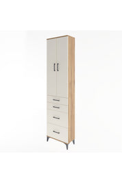 Arges Dolap 4 Raflı 4 Çekmeceli 2 Kapaklı 60x30x243 - S32M057V7A