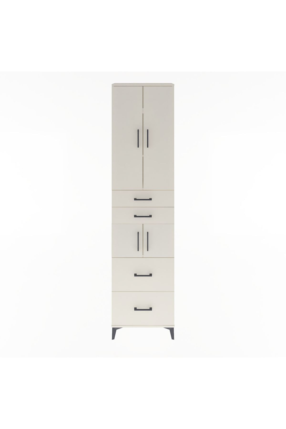 Arges Dolap 4 Raflı 4 Çekmeceli 4 Kapaklı 60x30x243 - S32M058V1A