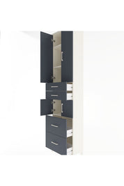 Arges Dolap 4 Raflı 4 Çekmeceli 4 Kapaklı 60x30x243 - S32M058V2A