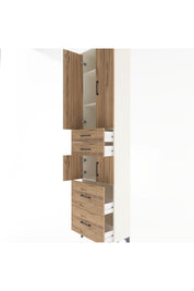 Arges Dolap 4 Raflı 4 Çekmeceli 4 Kapaklı 60x30x243 - S32M058V3A