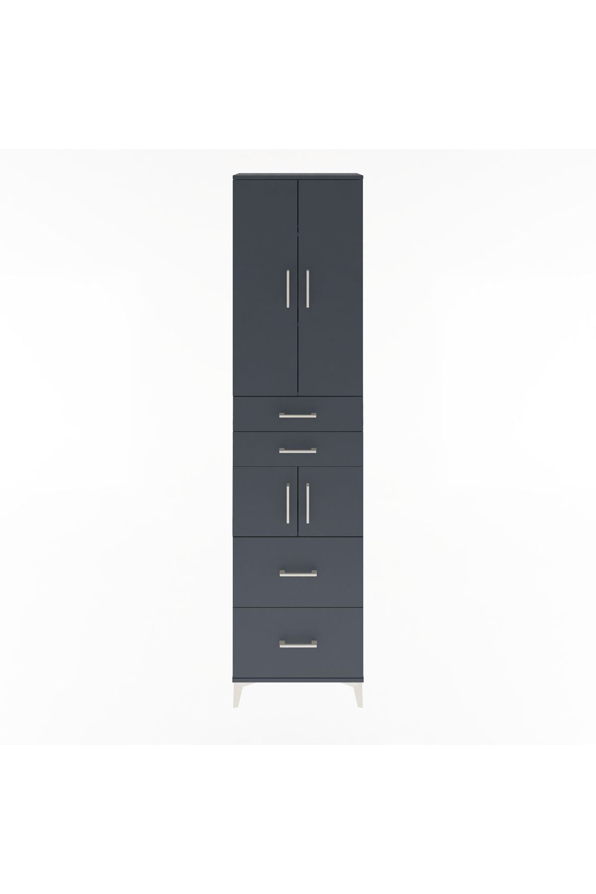 Arges Dolap 4 Raflı 4 Çekmeceli 4 Kapaklı 60x30x243 - S32M058V5A
