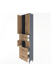 Arges Dolap 4 Raflı 4 Çekmeceli 4 Kapaklı 60x30x243 - S32M058V6A