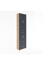 Arges Dolap 4 Raflı 4 Çekmeceli 4 Kapaklı 60x30x243 - S32M058V8A