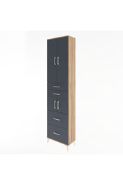 Arges Dolap 4 Raflı 4 Çekmeceli 4 Kapaklı 60x30x243 - S32M058V8A